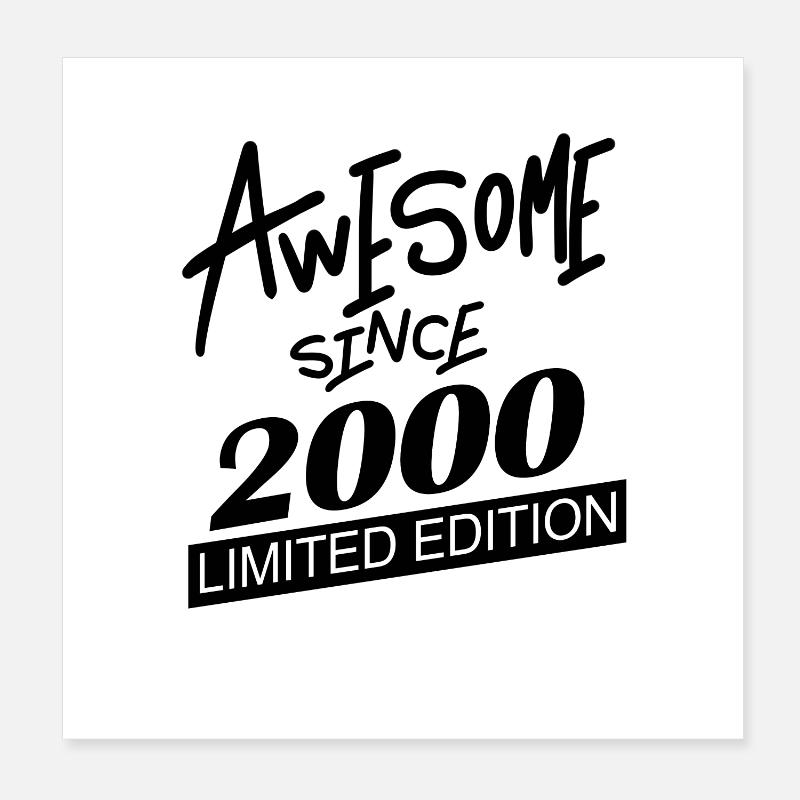 Fantastisch seit 2000 Poster 20x20 cm
