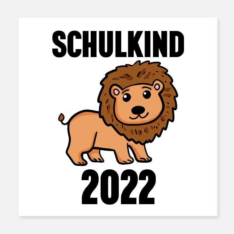 Schuldkind Einschulung 2022 Poster 20x20 cm