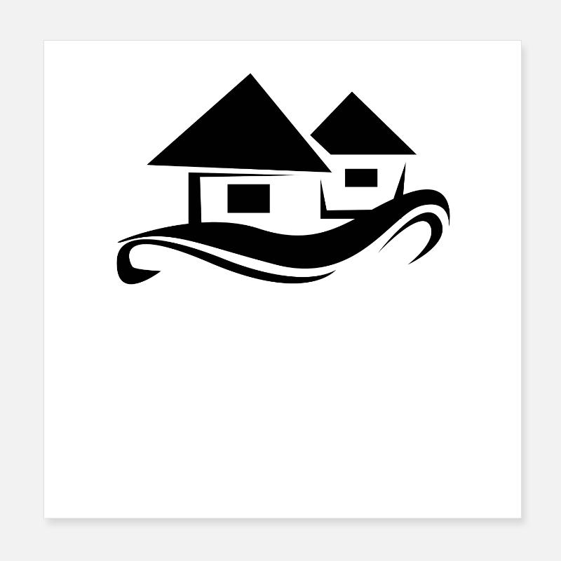 Maison Poster 20 x 20 cm