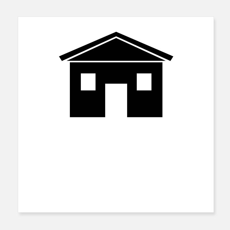 Maison Poster 20 x 20 cm