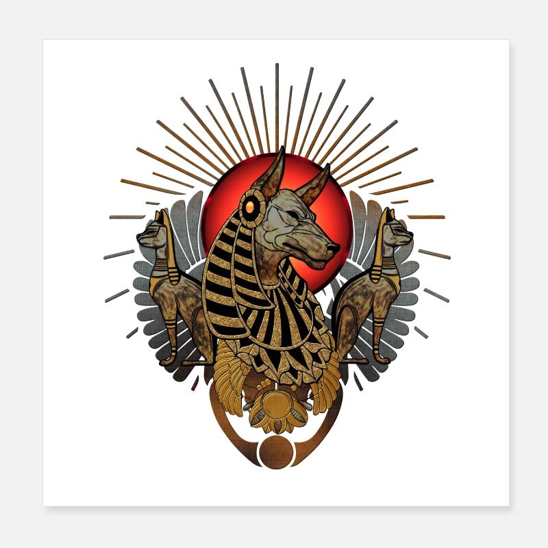 the dark anubis Poster 8" x 8" (20x20 cm)