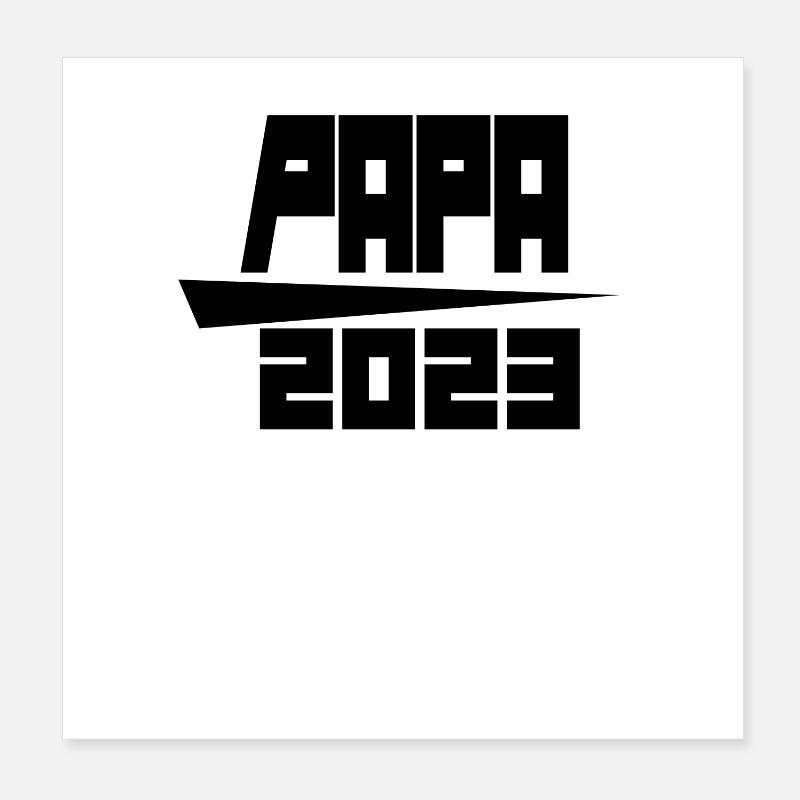 Papa 2023 Poster 20x20 cm