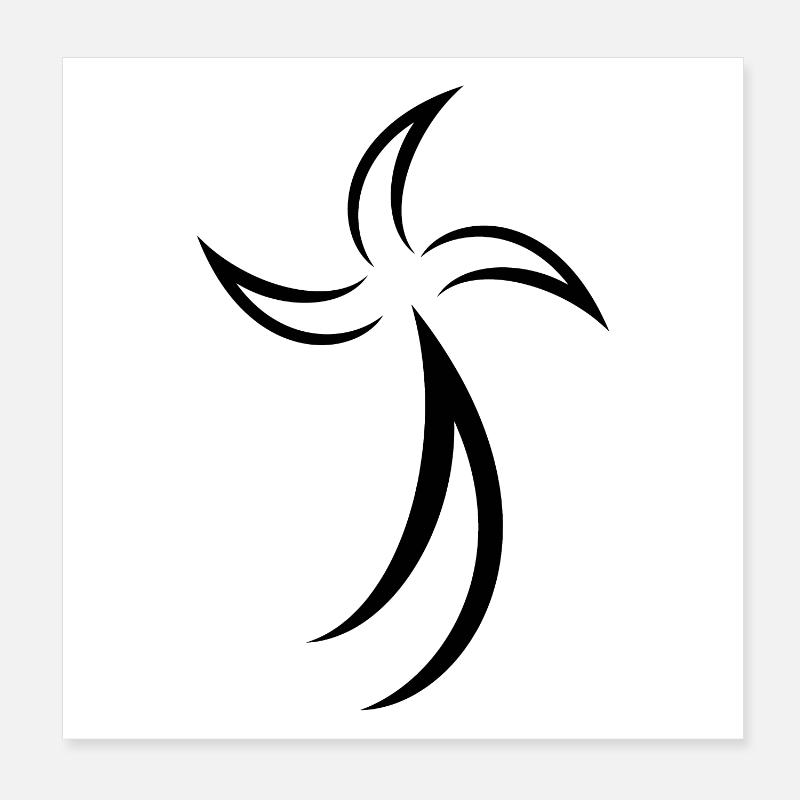 Hermine Celtic Bretagne Poster 20 x 20 cm