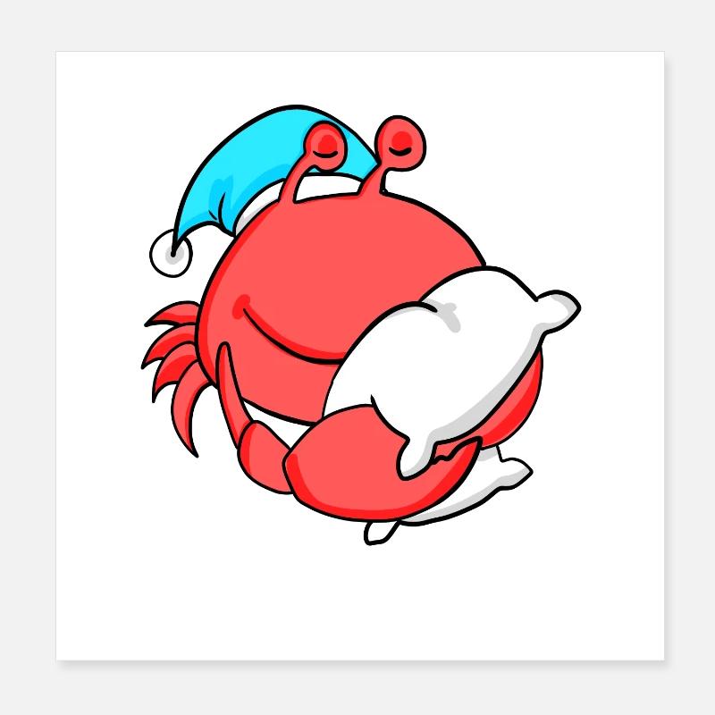 Crabe Poster 20 x 20 cm