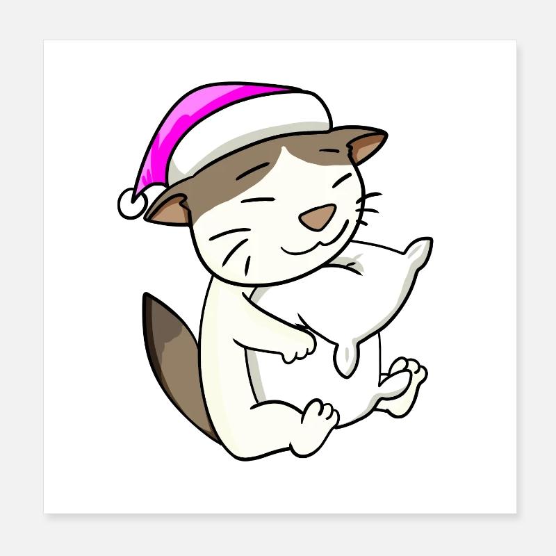 Chat race de chat RagaMuffin Poster 20 x 20 cm