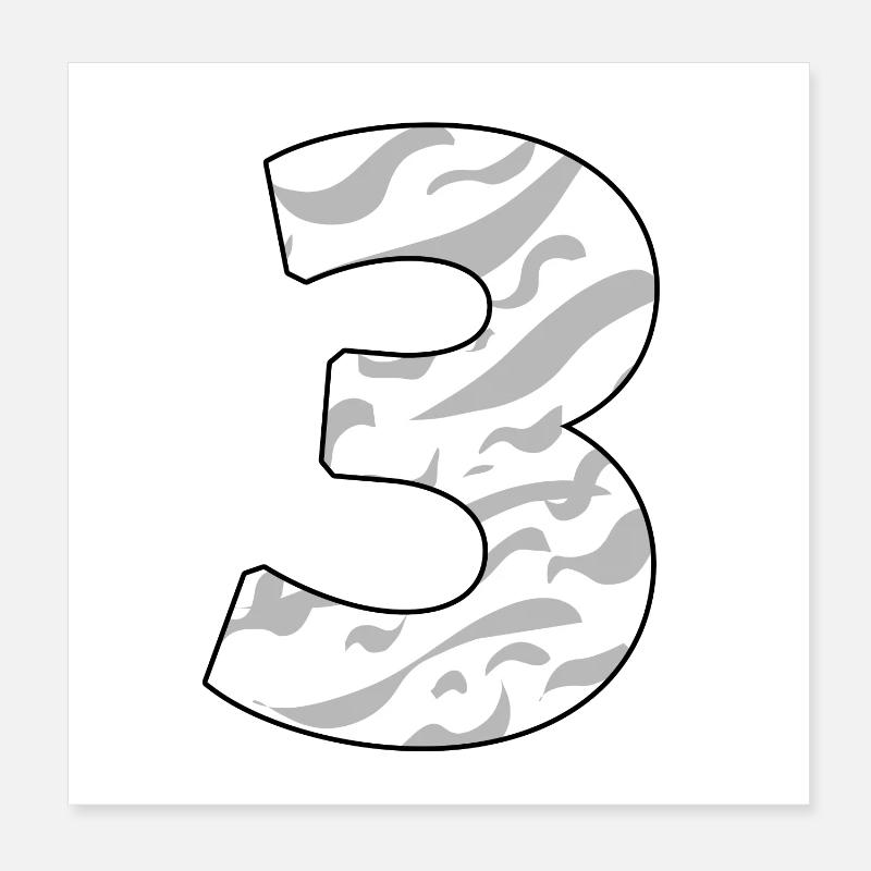 3 Poster 8" x 8" (20x20 cm)