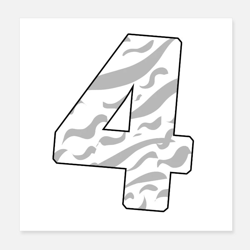 4 Poster 20 x 20 cm