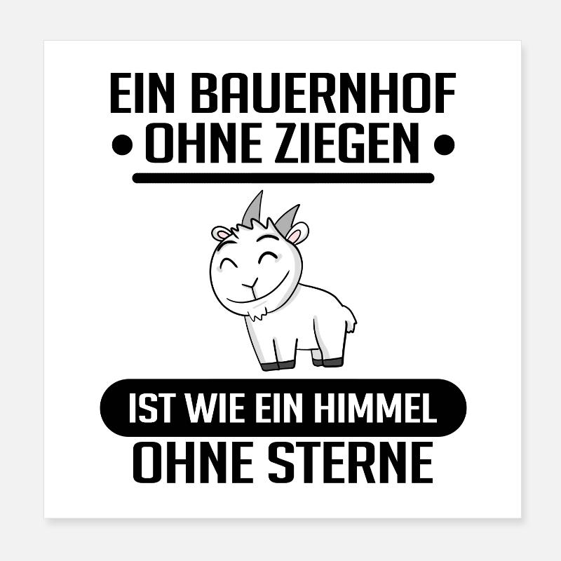 Ziege Ziegenbock Bock Poster 20x20 cm