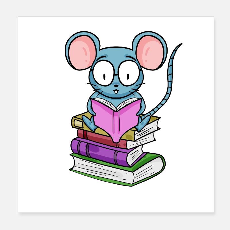 Lire le livre Livres Reader Gift Poster 20 x 20 cm