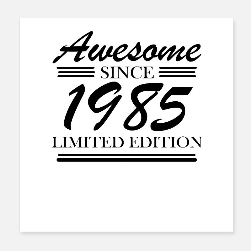 1985 - Né en 1985 Poster 20 x 20 cm
