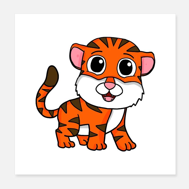 Tiger Poster 20x20 cm