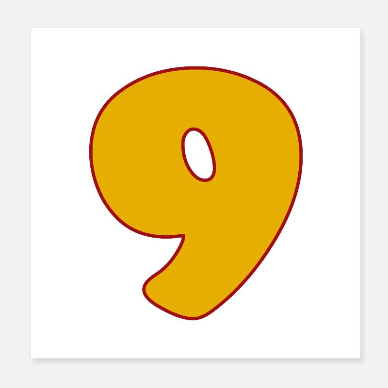 NEUN - 9 Poster 20x20 cm