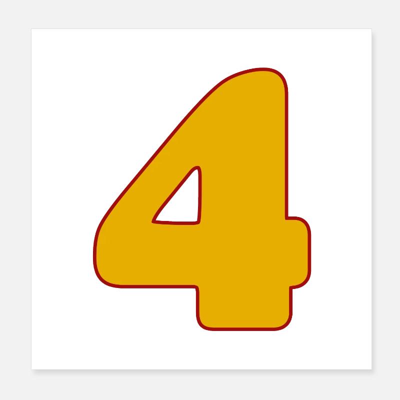 4 Poster 20x20 cm