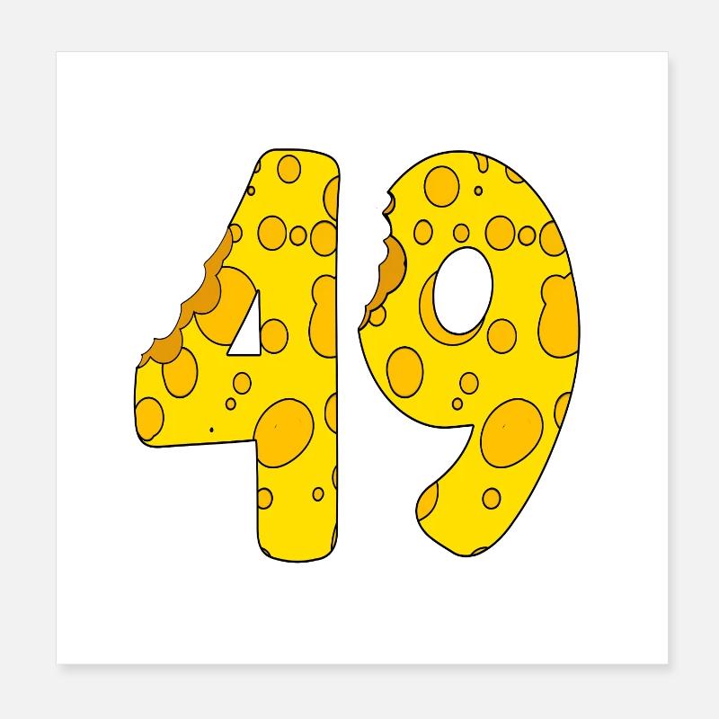 49 years old - 49th birthday present - 1949 Poster 8" x 8" (20x20 cm)
