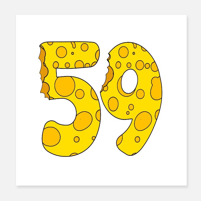 59 ans - Cadeau de 59e anniversaire - 1959 Poster 20 x 20 cm