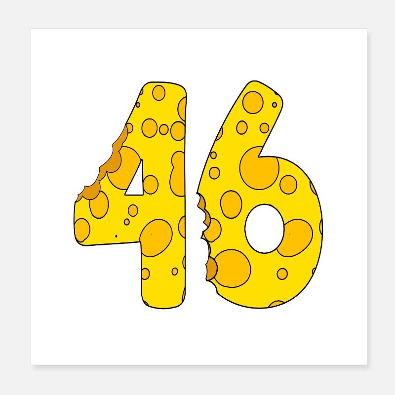 46 ans - Cadeau de 46e anniversaire - 1946 Poster 20 x 20 cm