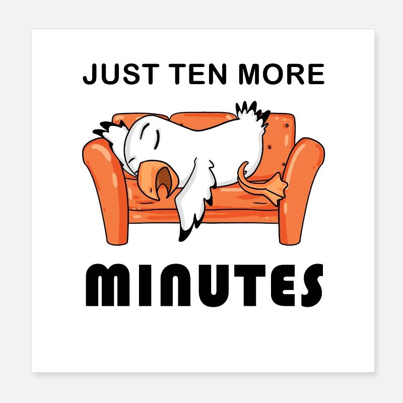 Only ten minutes left Poster 8" x 8" (20x20 cm)