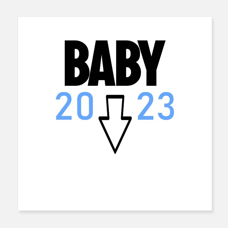 Grossesse 2023 - Enceinte Poster 20 x 20 cm