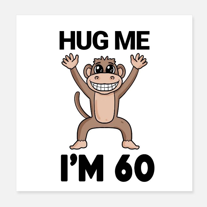 60 ans - 60 ans - câlin Poster 20 x 20 cm
