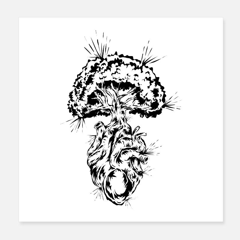 Umweltschutz Klimaschutz Poster 20x20 cm