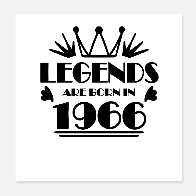 1966 - Né en 1966 Poster 20 x 20 cm