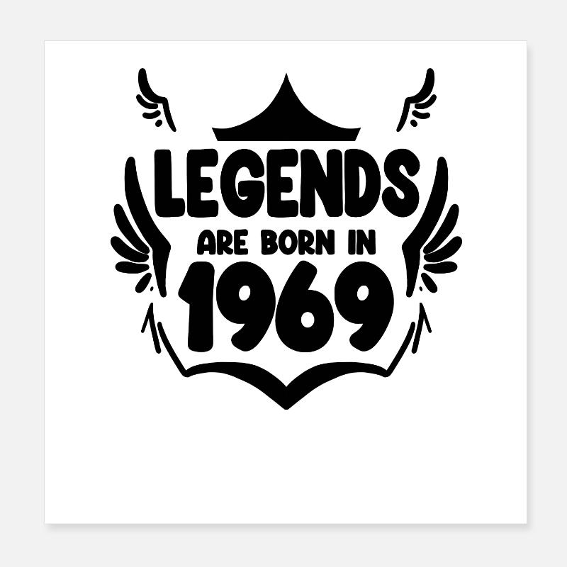 1969 - Né en 1969 Poster 20 x 20 cm