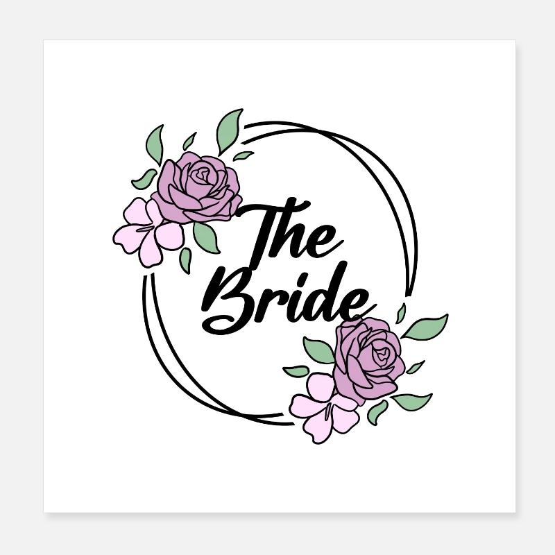 Bride Hen Party - Bride JGA Poster 8" x 8" (20x20 cm)