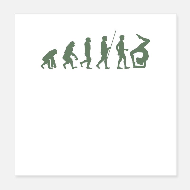 Turnerin Turner Evolution der Turnerin Poster 20x20 cm