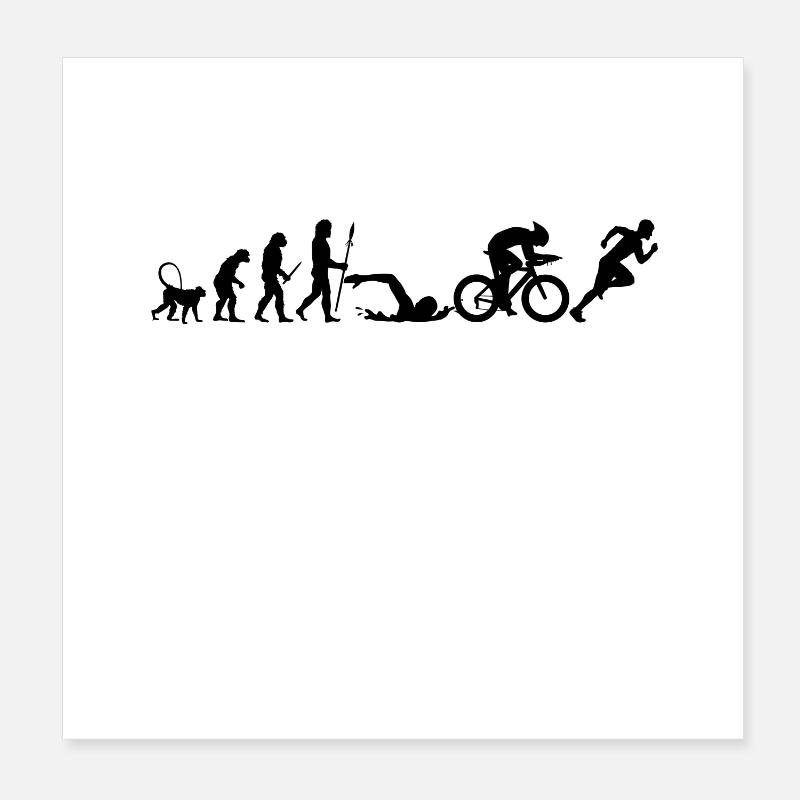 Triathlon Development Poster 8" x 8" (20x20 cm)