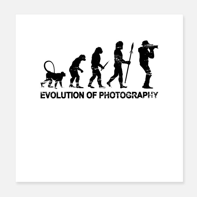 Evolution of photography Poster 8" x 8" (20x20 cm)