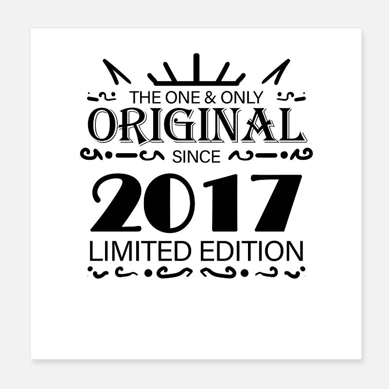 2017 - Année 2017 - Année 2017 Poster 20 x 20 cm