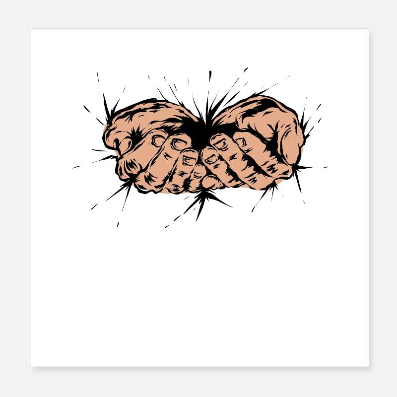 Pauvreté Poster 20 x 20 cm