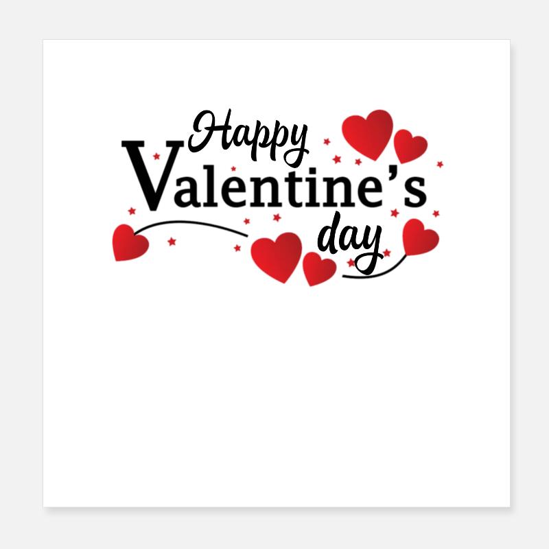 Saint-Valentin, Saint-Valentin, Saint-Valentin Poster 20 x 20 cm