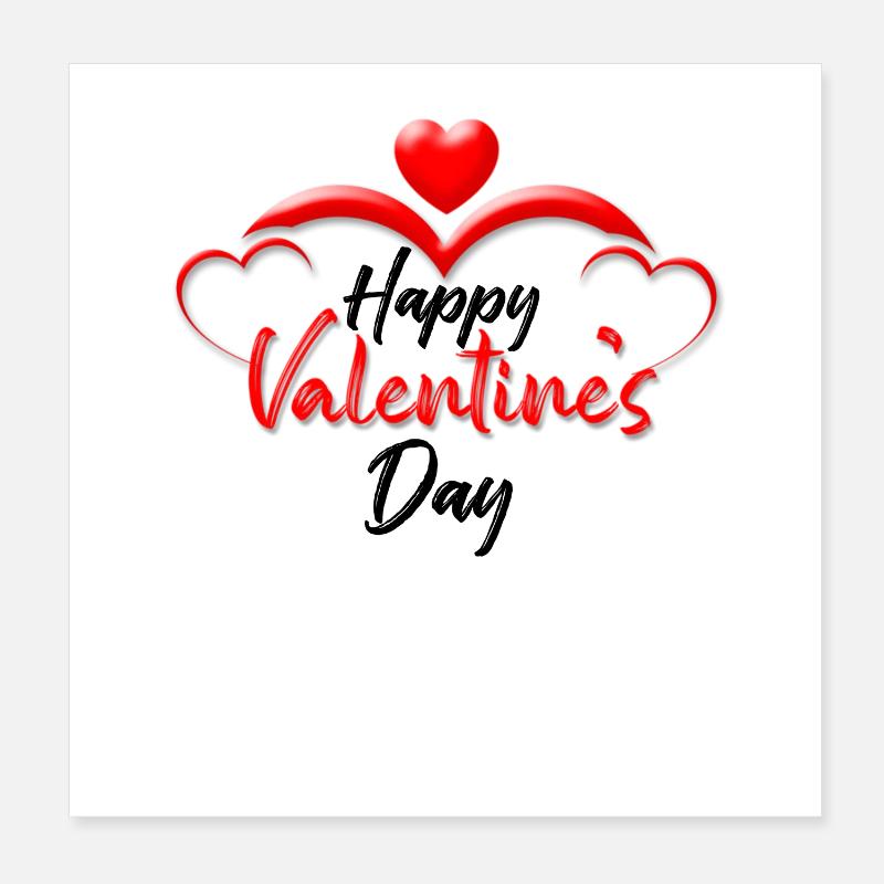 Saint-Valentin, Saint-Valentin, Saint-Valentin Poster 20 x 20 cm
