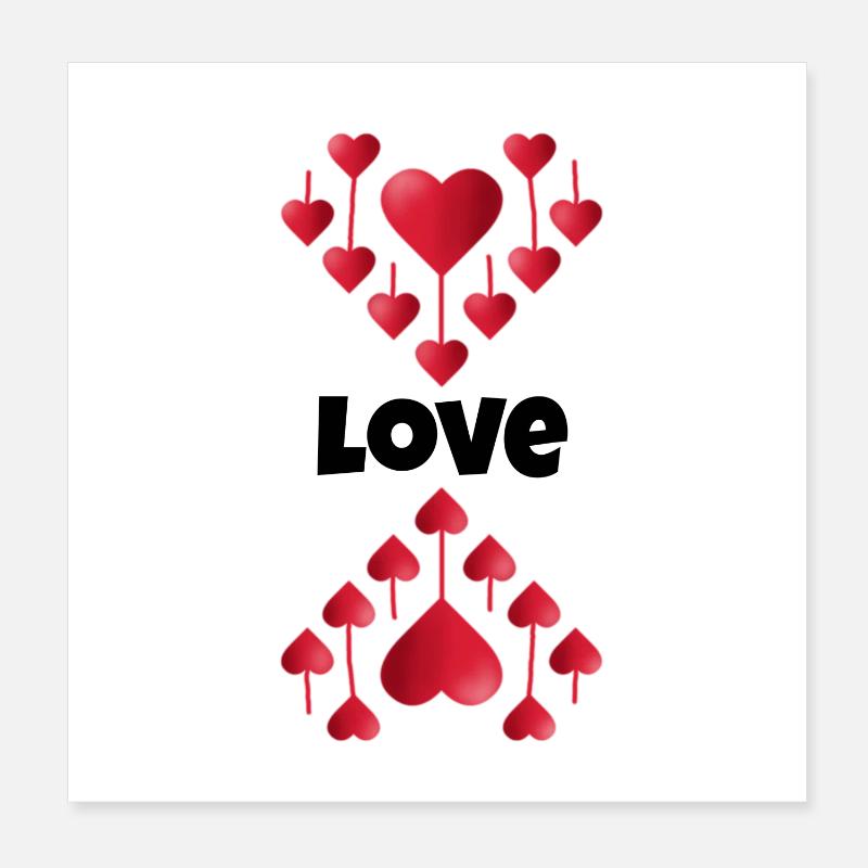 Saint-Valentin, Saint-Valentin, Saint-Valentin Poster 20 x 20 cm