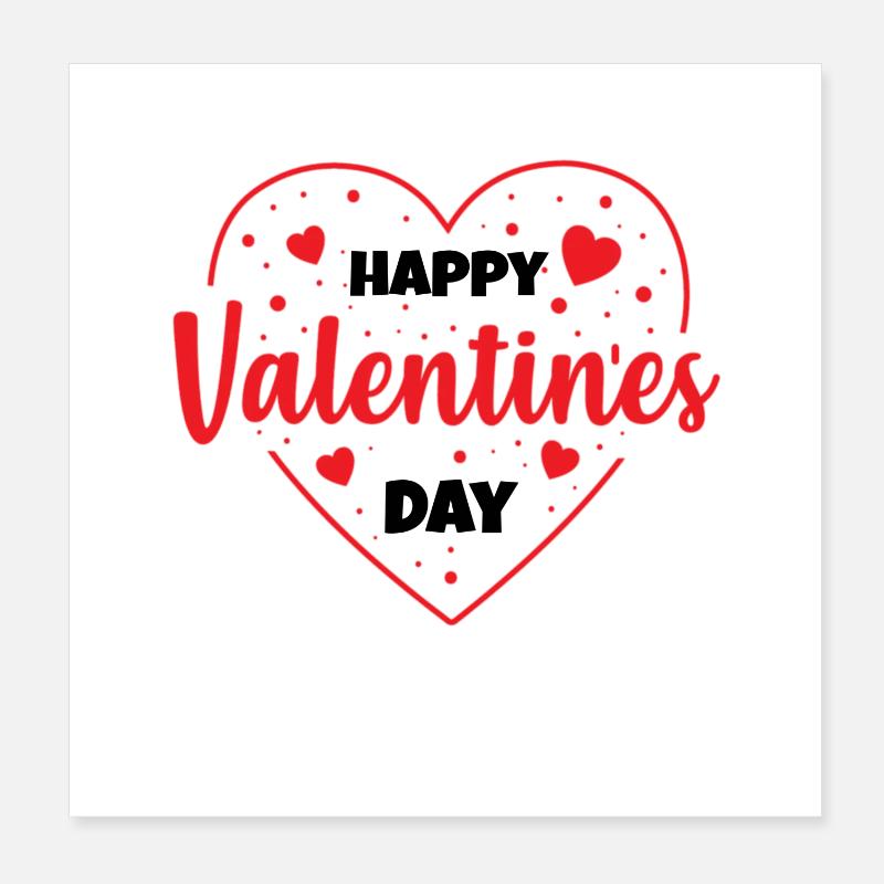Saint-Valentin, Saint-Valentin, Saint-Valentin Poster 20 x 20 cm