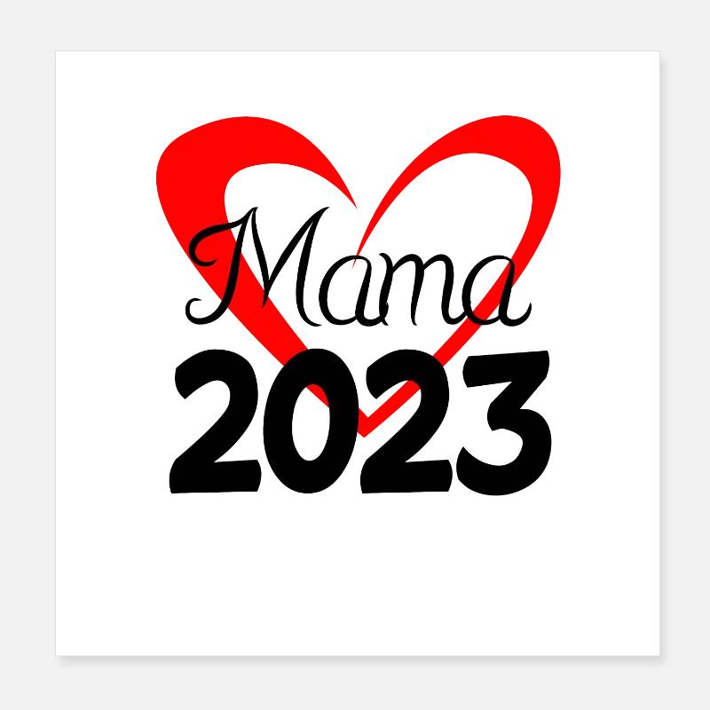 Mom 2023 Poster 8" x 8" (20x20 cm)