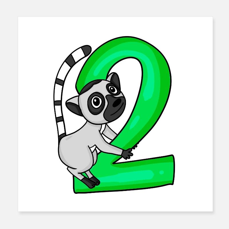 2 ans Poster 20 x 20 cm