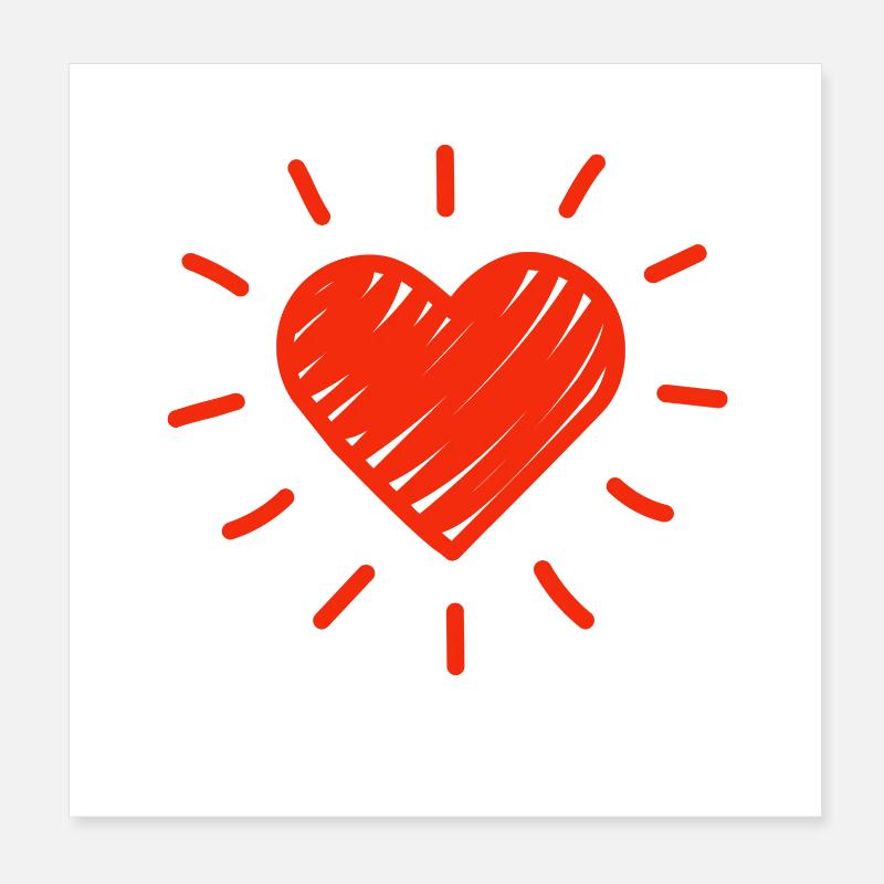 Valentinstag, Valentinstag, Valentinstag Poster 20x20 cm