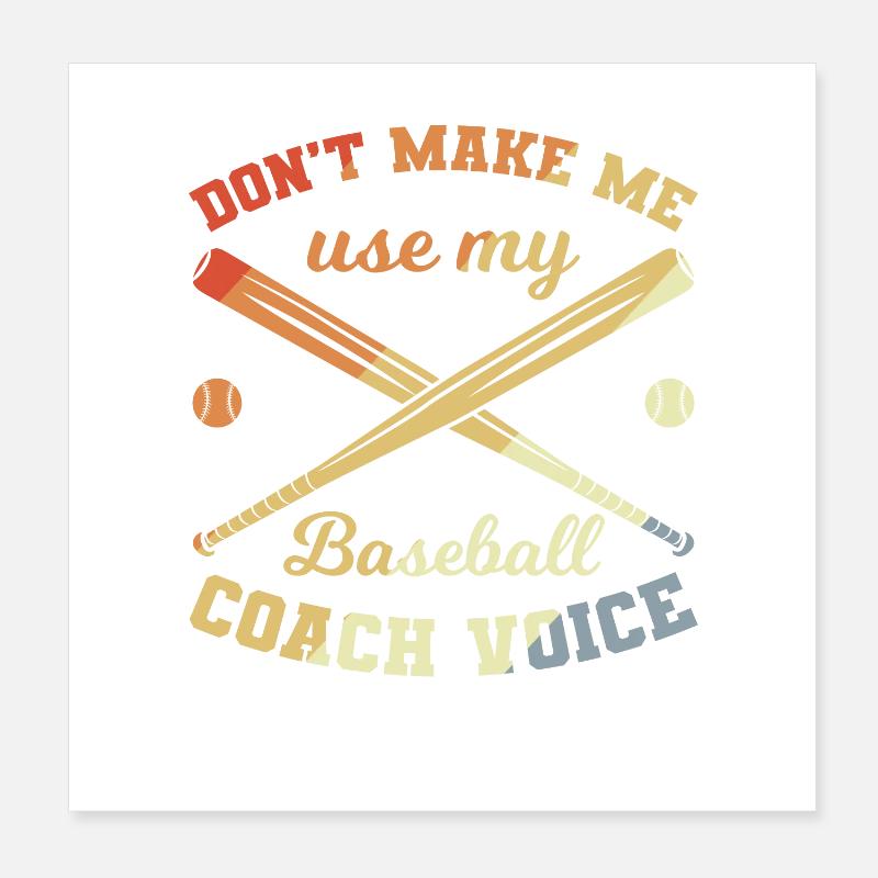 Baseball Trainer Poster 20x20 cm