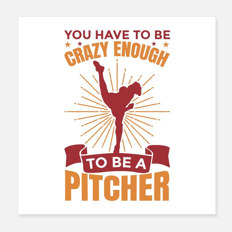 Motivation du lanceur Poster 20 x 20 cm