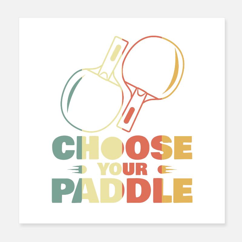 Paddle Poster 8" x 8" (20x20 cm)