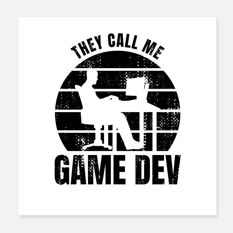 Game Developer Poster 20x20 cm