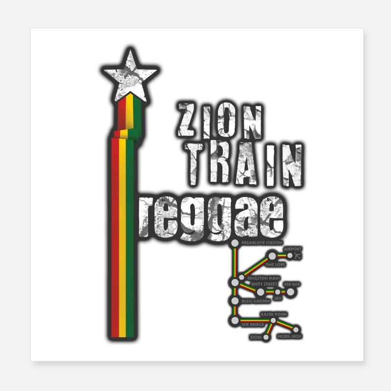 reggae stern plus Poster 20x20 cm