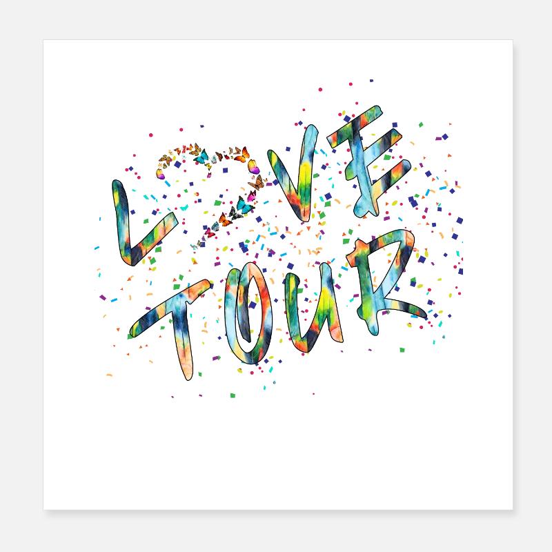 LOVE TOUR V1 Poster 20 x 20 cm