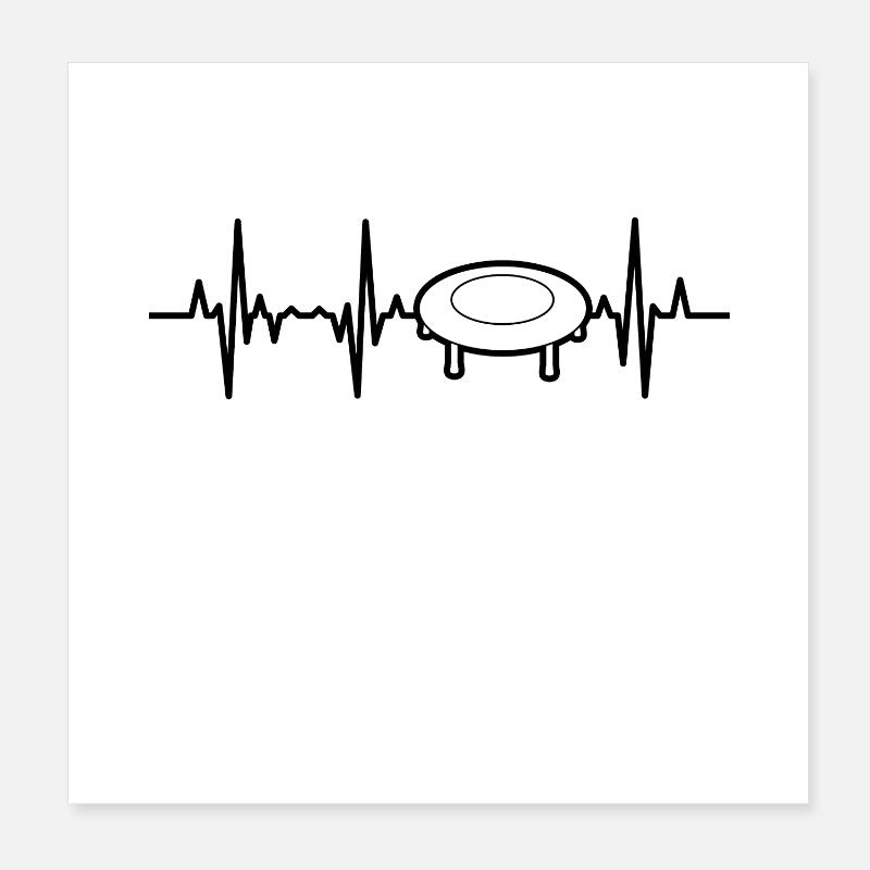 Trampoline Heart palpitations Poster 8" x 8" (20x20 cm)