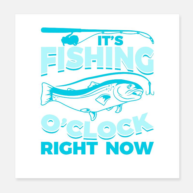 Angler Spruch Poster 20x20 cm