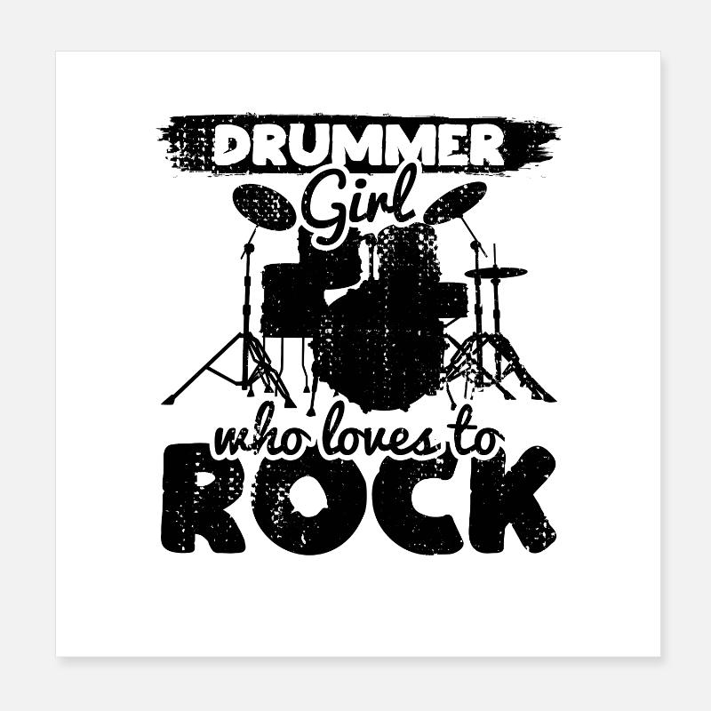 Batteur Poster 20 x 20 cm