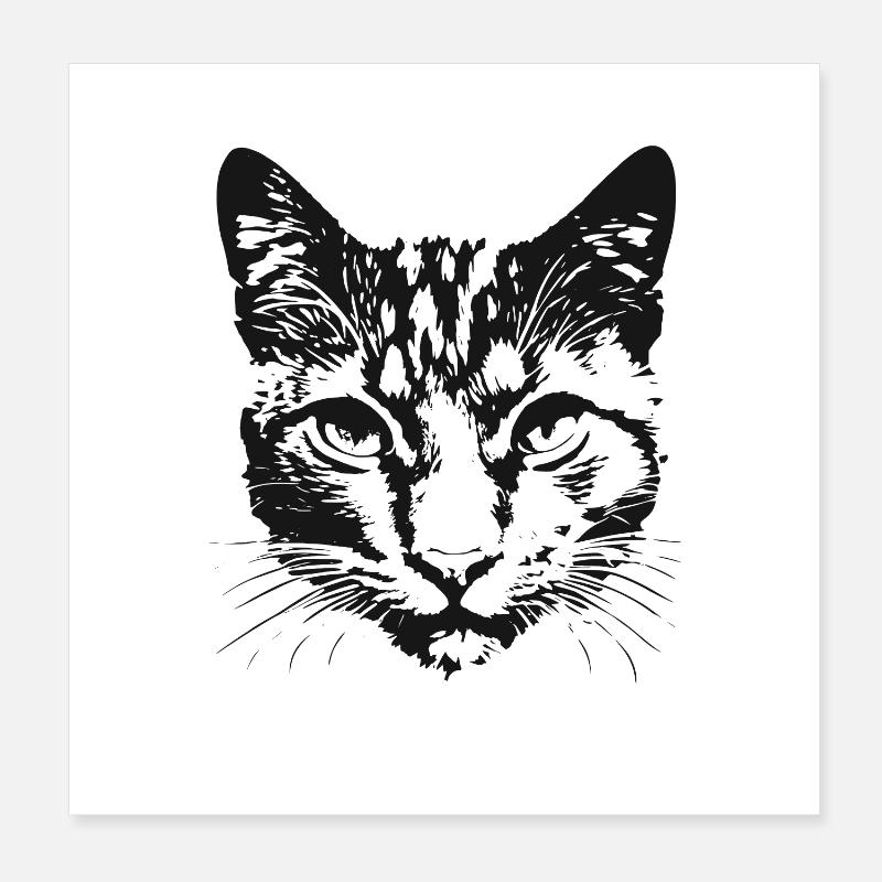 Chat 6 Poster 20 x 20 cm