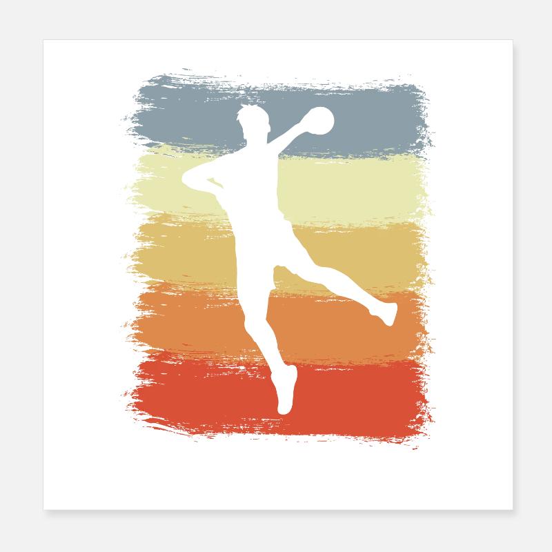 Children's Handball Poster 8" x 8" (20x20 cm)